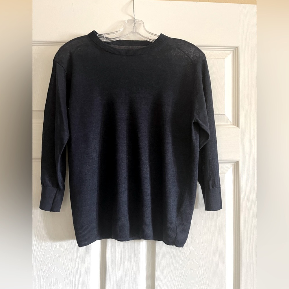 Navy Blue Crew Neck Sweater
